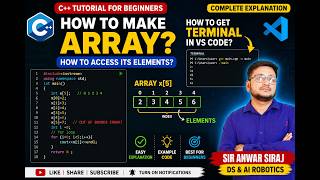 Details C++ Programming | Arrays | Array Indexing | Array Elements | For Loop | CS 301P Beginner C++ News