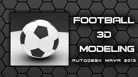 Autodesk Maya and Luxion Keyshot | Football Modeling and Rendering | Tutorial