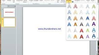 Inserting Word Art