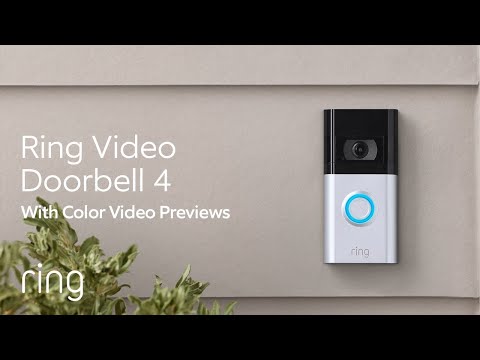 Ring Video Doorbell 4 | Featuring Color Pre-Roll Video Previews & Quick Replies (-ec)