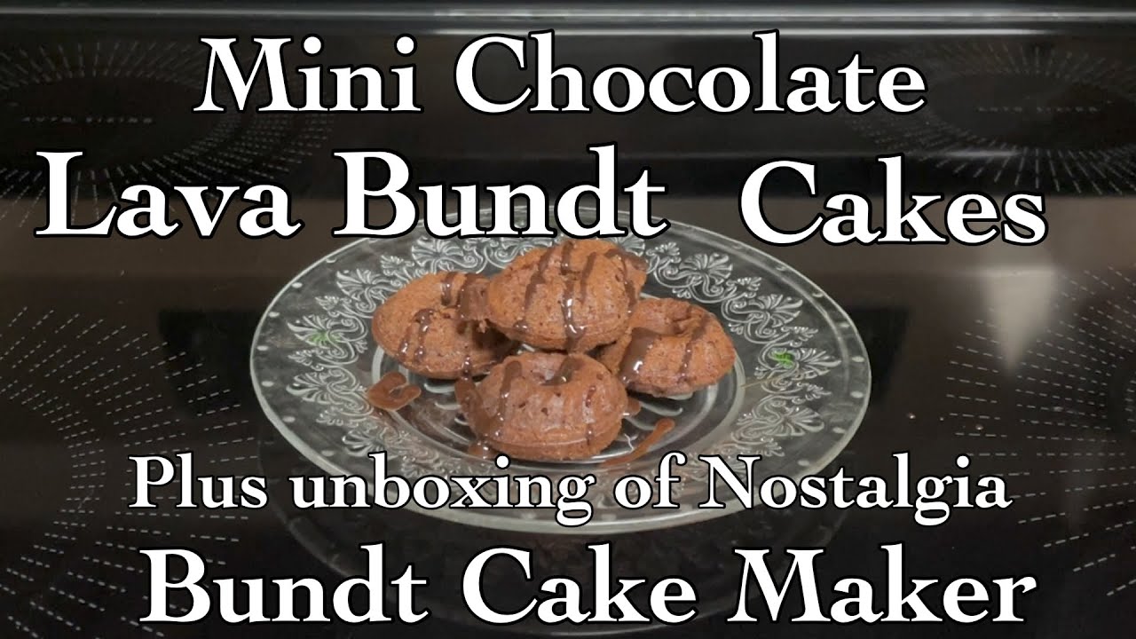 Chocolate Mini Bundt Cakes, Dash Mini Bundt Maker