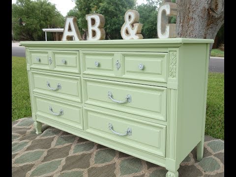 Furniture makeover: Do it yourself Farmhouse Green Dresser Painting - YouTube Furniture makeover: Do it yourself Farmhouse Green Dresser Painting - YouTube