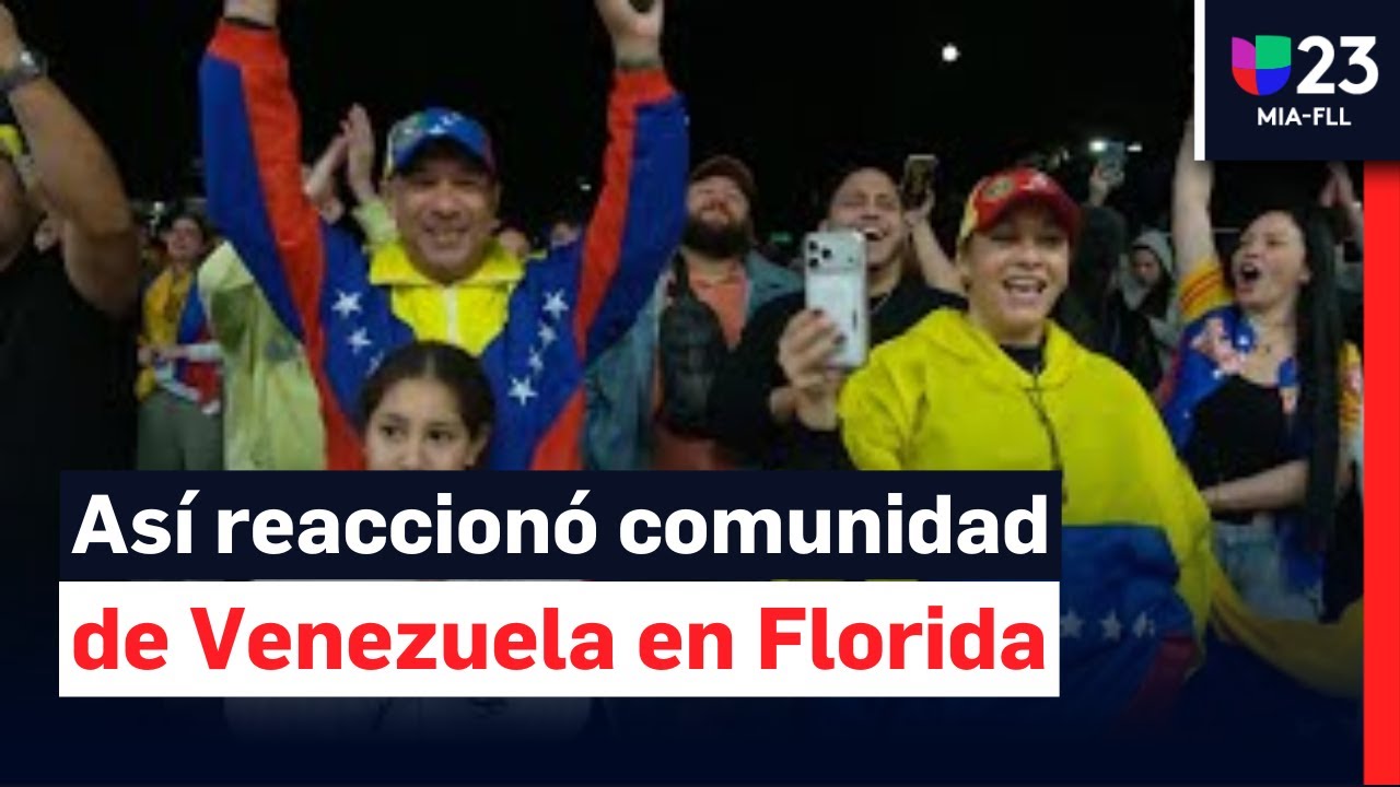 Así fueron las reacciones de venezolanos en el sur de Florida tras la captura de Nicolás Maduro