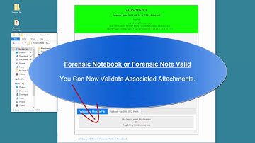How to Validate Attachments associated with Forensic Notes