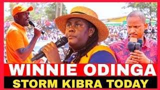 WINNIE ODINGA STORM KIBRA AS SHE SUPPORT EDWIN SIFUNA AND BABU OWINO AGENDAS