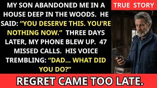 My Son Abandoned Me in an Old House in the Woods… Days Later, 47 Missed Calls Changed Everything