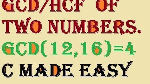 TCS EASY METHOD TO FIND GCD OF TWO NUMBERS  using recursion by C MADE EASY||cmadeeasy||c made easy