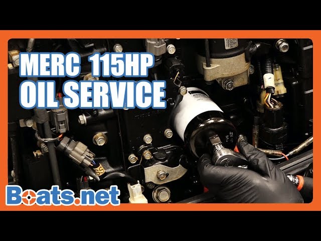How To Change The Oil On A Mercury Outboard Mercury 115 Oil Change Boats Net Youtube
