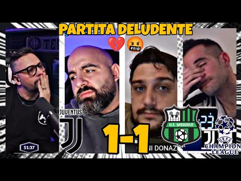 Video Reazione delusa dei tifosi della Juventus per il pareggio per 1-1 contro il Sassuolo