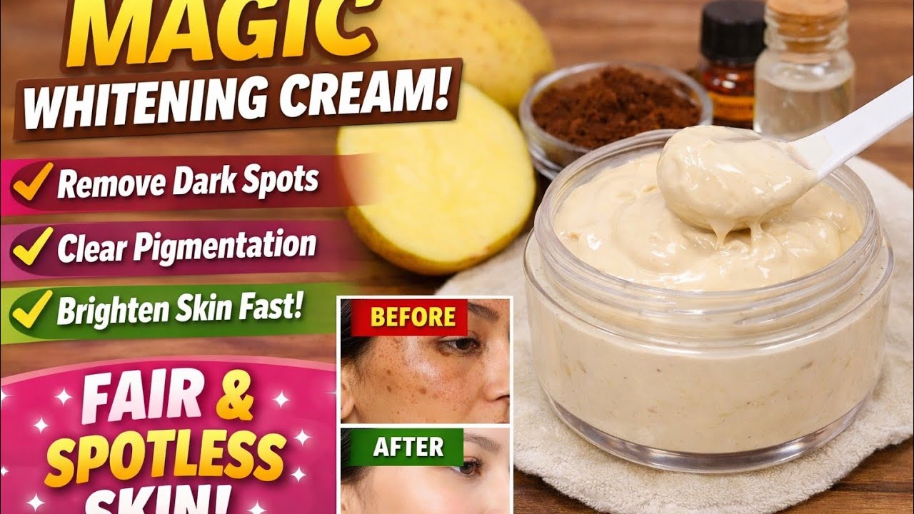 Potato Whitening Cream | Dark Spots & Hyper Pigmentation Remove | Instant Glow Remedy