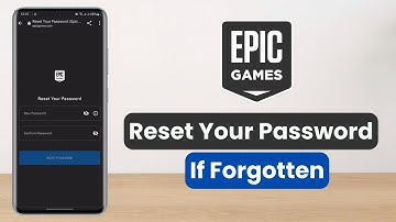 How to Reset Password Epic Games !