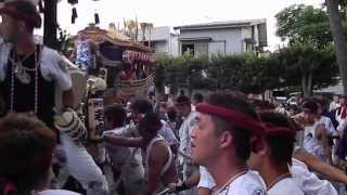 20130914 1075やわたんまち神明神社に到着神明町の山車