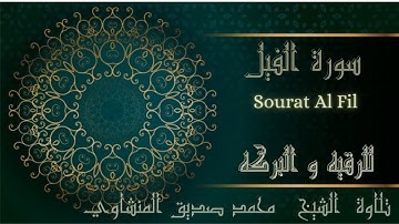 قرآن كريم محمد صديق المنشاوي ترتيل ـ  سورة الفيل - Sourat Al Fil  récitée par Al Minshawi