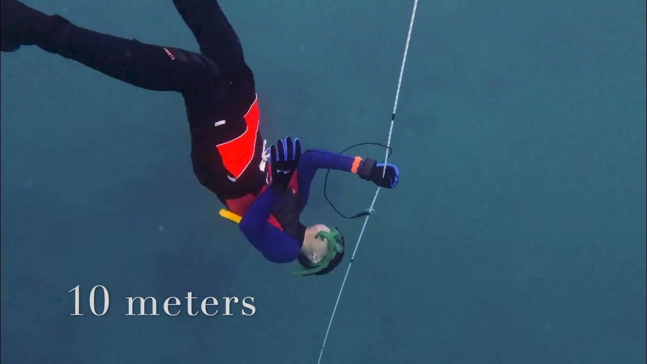 Freediving Teens 15 meter Depth Training, Constant Weight Freediving CWT, HandsFree