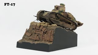 FT-17 Diorama 1/35 Meng Model - Tank model