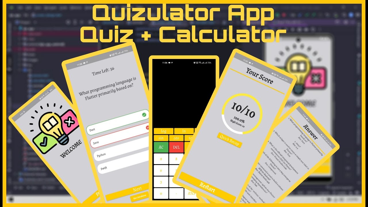 Quiz App with Integrated Calculator | Flutter | Dart - YouTube
