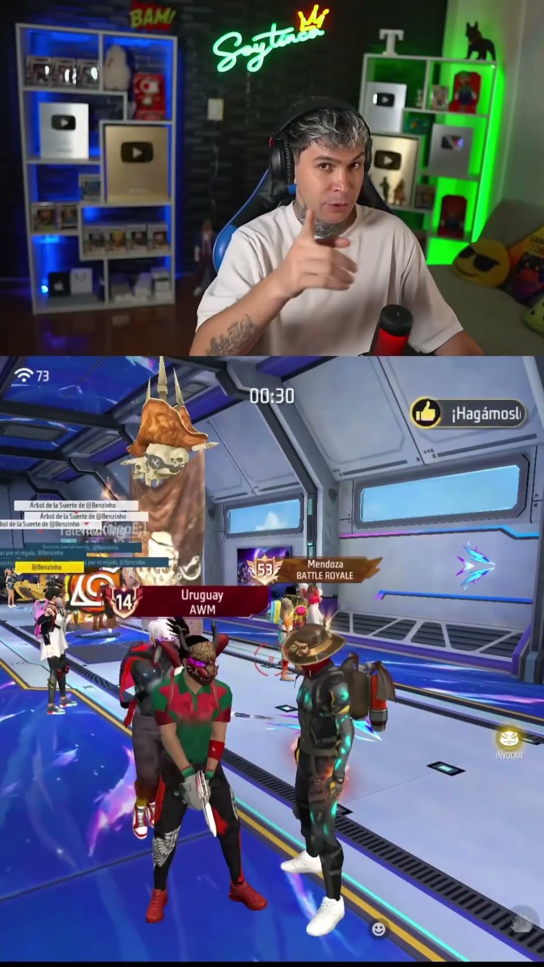 Cuando te tiran emotes antes de llegar a gran maestro☠️
