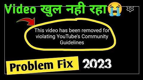 this video has been removed for violating YouTube