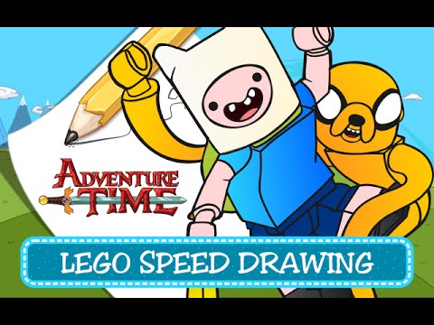 speed drawing  coloring pages / disegni da colorare  lego dimensions  adventure time  finn  jake