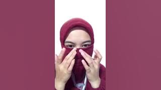 Tutorial || masker untuk hijab || masker saputangan