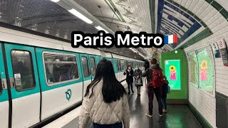 How To Travel From Paris Porte de Saint-Ouen to Champs-Élysées Clemenceau by Metro | Paris Metro🇫🇷