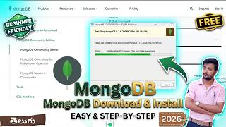 MongoDB Download & Installation Step by Step (2026) | Install MongoDB & Compass