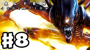 Alien: Isolation - Gameplay Walkthrough Part 8 - All Around Me! (PC Gameplay with Facecam)
