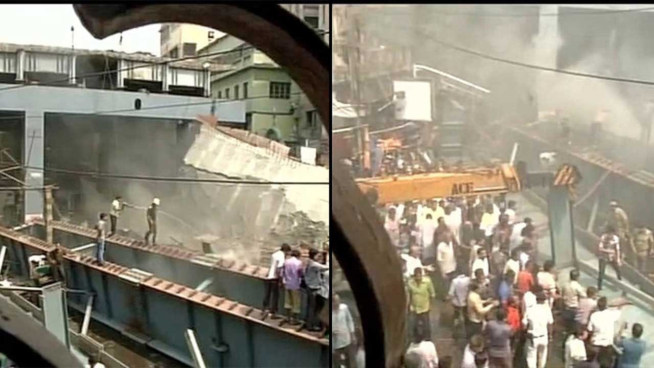 Kolkata Under-construction bridge collapses near Ganesh Talkies,10 dead ...
