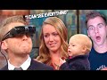 Blind Guy Sees His Wife And Kid For The First Time..