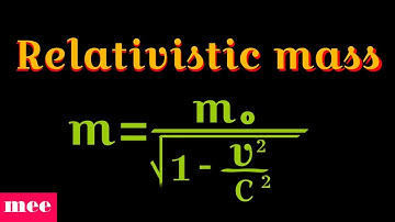 Relativistic expression of mass