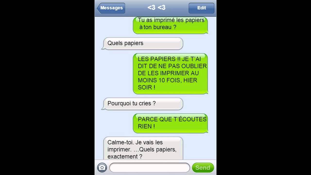 10 Sms De Couple Trop Drôles