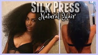 How Much Did My Hair Grow? Salon Silk Press On 4B Natural Hair