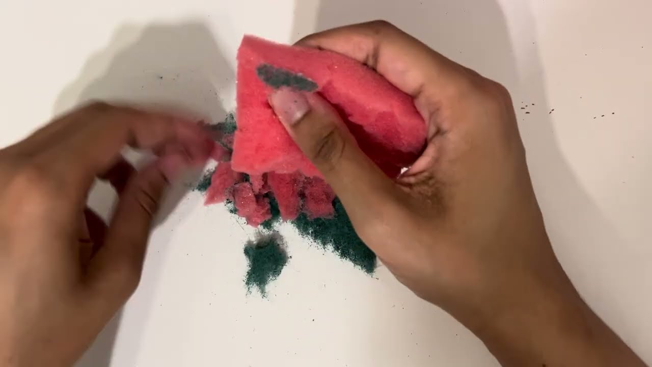 ASMR | Dry Kitchen Sponge Rubbing, Picking, Scratching, and Ripping 🌹 