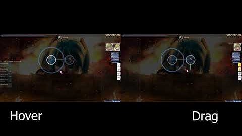 (osu!) Hovering & Dragging side by side Comparison