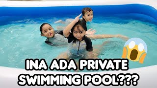 Rumah baru ina ada private swimming pool?!!NO clickbait !!