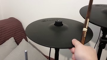 V-Drums cymbal pad splitter with "choke" demo on TD-27KV