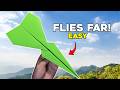 Make a Paper Plane That Glides Smoothly &amp; Far | How to Make a Paper Airplane That Flies Far