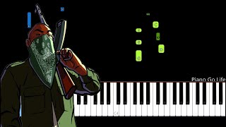 GTA San Andreas Intro Theme - Piano Tutorial
