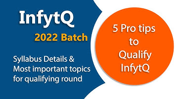 InfyTQ Qualifier round Syllabus and important topics | 5 Tips to Crack InfyTQ | InfyTQ Batch 2022