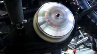 Vignette de la vidéo "Harley-Davidson 45 ci Flathead - New parts Belt Drive - Clutch"
