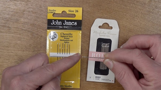John James Twin Pointed Quick Stitch Tapestry Hand Needles Size 26 3/Pkg