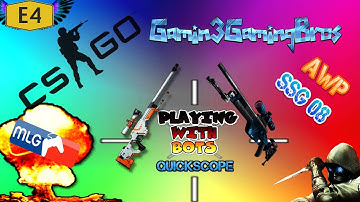 CS:GO | E4 | AWP | SSG 08 | TRICK SHOTS | MLG EDIT | SNIPER | 🔥