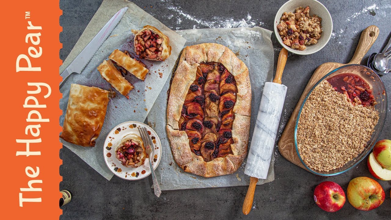 3 easy desserts with apples The Happy Pear Vegan YouTube