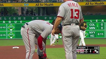 WSH@PIT: Taylor laces a triple to right field