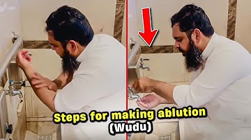 Steps for making ablution (Wudu) | Uthman Ibn Farooq Official