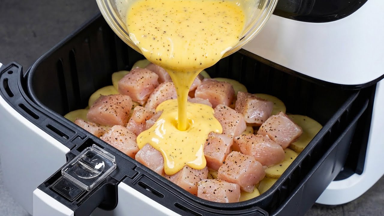 I made this in the air fryer once… now I cook it every day 😳