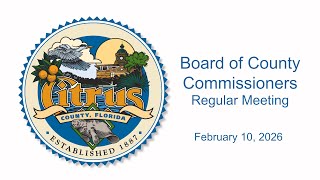 Board of County Commissioners- February 10, 2026