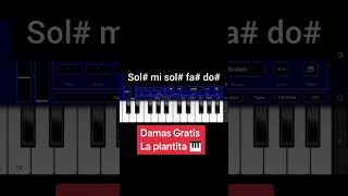 La plantita - Damas Gratis con notas 🎹 #piano #tutorial #teclado #damasgratis #cumbia