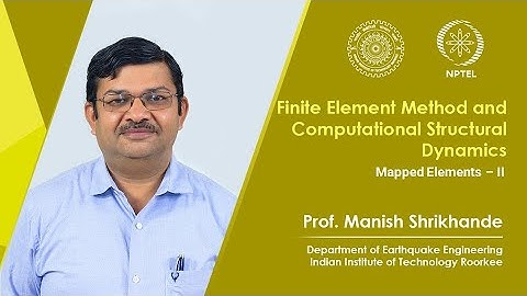 Lecture 32 Mapped Elements – II