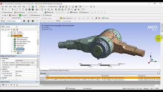 transient structural analysis over knuckle joint